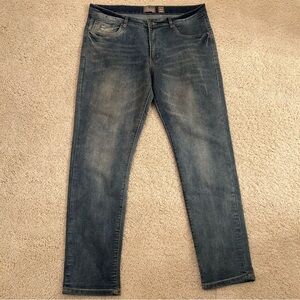 Men’s Stitches and Rivets Premium Stretch Denim Slim Fit Jeans Size 36/32